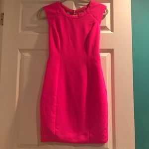 Hot pink dress